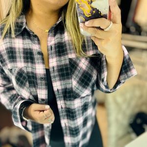 H&M Boyfriend Plaid Shirt